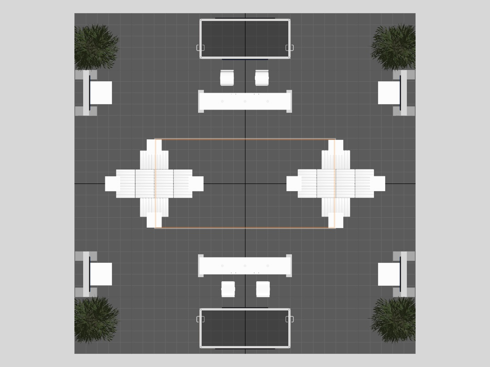 VK-5175 Island Trade Show Exhibit -- Plan View