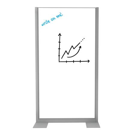 Freestanding Whiteboard Safety Divider -- Trade Show Rental Furniture